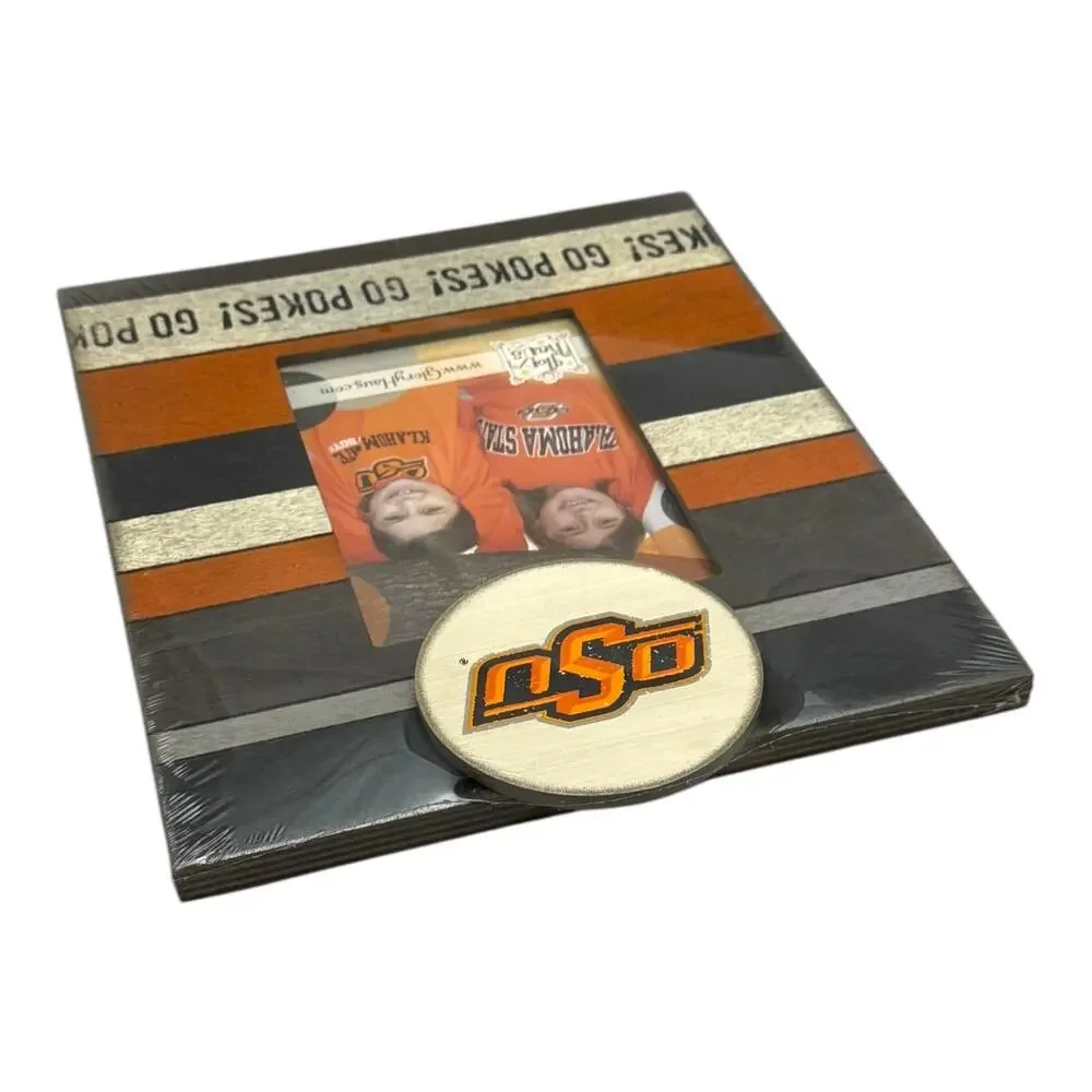 Oklahoma State Cowboys Wood Logo Picture Frame Glory Haus 5x7